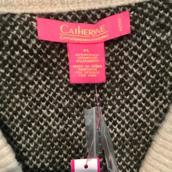 NWT Catherine Malandrino Green Camo Cardigan Sz PL - Picture 4 of 4